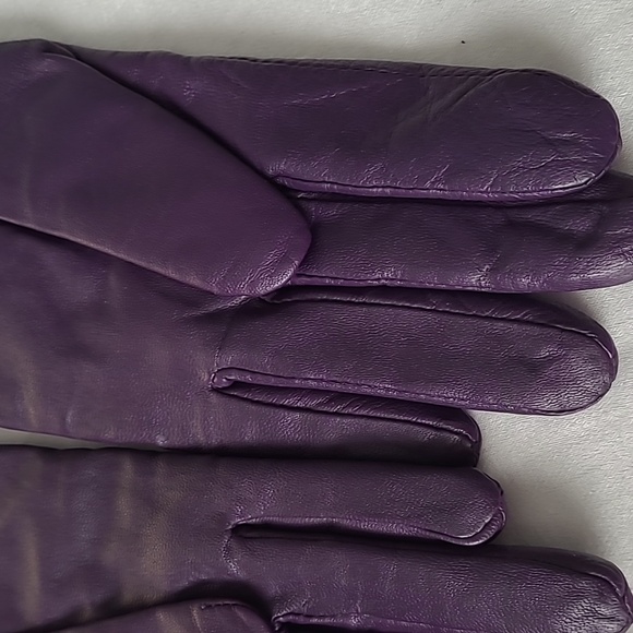 Lthr Gloves - cashmere/wool lining - Picture 5 of 9